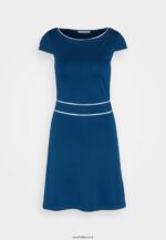 femmes robe en jersey bleu/blanc 006BT124 Anna Field - Image 5