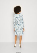 femmes robe en jersey bleu clair 006BT155 Anna Field - Image 3