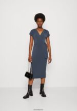 femmes robe en jersey bleu foncé 006BT139 Anna Field - Image 2