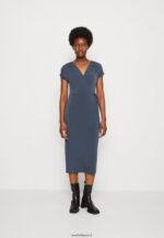 femmes robe en jersey bleu foncé 006BT139 Anna Field
