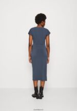 femmes robe en jersey bleu foncé 006BT139 Anna Field - Image 3