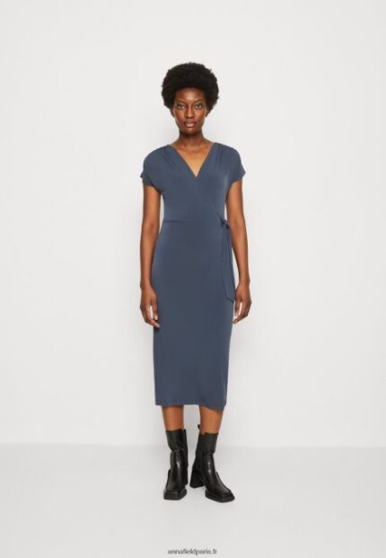 femmes robe en jersey bleu foncé 006BT139 Anna Field