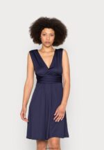 femmes robe en jersey bleu foncé 006BT154 Anna Field