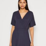 femmes robe en jersey bleu foncé 006BT168 Anna Field