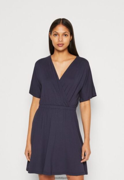 femmes robe en jersey bleu foncé 006BT168 Anna Field