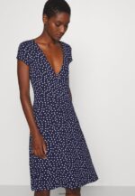 femmes robe en jersey bleu marine/blanc 006BT129 Anna Field - Image 5