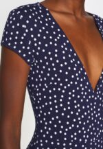 femmes robe en jersey bleu marine/blanc 006BT129 Anna Field - Image 7
