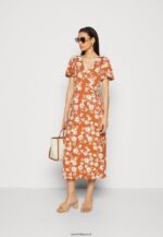 femmes robe en jersey marron/blanc 006BT185 Anna Field - Image 2