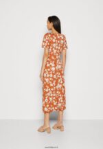 femmes robe en jersey marron/blanc 006BT185 Anna Field - Image 3