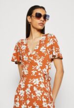 femmes robe en jersey marron/blanc 006BT185 Anna Field - Image 4