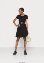 femmes robe en jersey noir 006BT103 Anna Field - Image 2