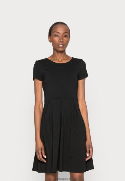 femmes robe en jersey noir 006BT103 Anna Field