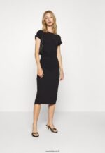 femmes robe en jersey noir 006BT107 Anna Field - Image 2