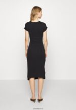 femmes robe en jersey noir 006BT107 Anna Field - Image 3