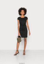 femmes robe en jersey noir 006BT131 Anna Field - Image 2
