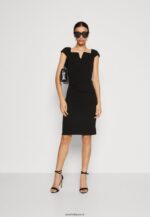 femmes robe en jersey noir 006BT133 Anna Field - Image 2
