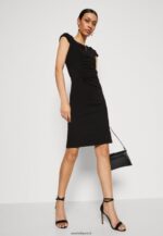 femmes robe en jersey noir 006BT133 Anna Field - Image 4