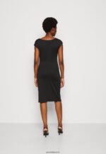 femmes robe en jersey noir 006BT136 Anna Field - Image 3