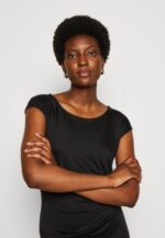 femmes robe en jersey noir 006BT136 Anna Field - Image 4