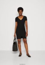 femmes robe en jersey noir 006BT137 Anna Field - Image 2