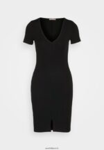 femmes robe en jersey noir 006BT137 Anna Field - Image 5