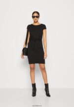 femmes robe en jersey noir 006BT140 Anna Field - Image 2