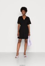 femmes robe en jersey noir 006BT159 Anna Field - Image 2