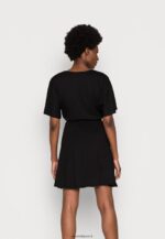 femmes robe en jersey noir 006BT159 Anna Field - Image 3
