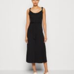 femmes robe en jersey noir 006BT162 Anna Field