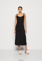femmes robe en jersey noir 006BT162 Anna Field