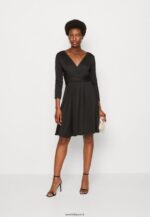 femmes robe en jersey noir 006BT165 Anna Field - Image 2