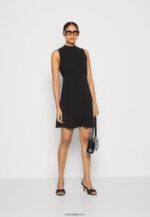 femmes robe en jersey noir 006BT167 Anna Field - Image 2