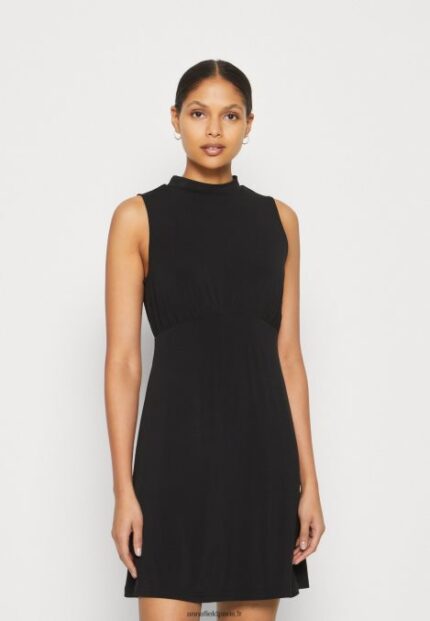 femmes robe en jersey noir 006BT167 Anna Field