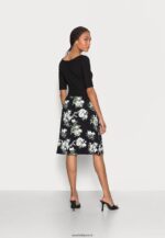 femmes robe en jersey noir 006BT169 Anna Field - Image 3