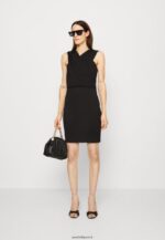 femmes robe en jersey noir 006BT174 Anna Field - Image 2