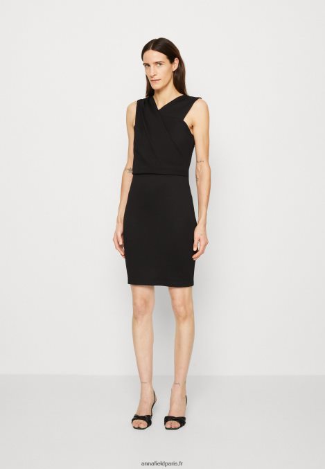 femmes_robe_en_jersey_noir_006bt174_anna_field.jpg femmes robe en jersey noir 006BT174 Anna Field - Image 1