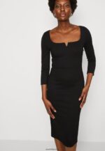 femmes robe en jersey noir 006BT178 Anna Field - Image 4