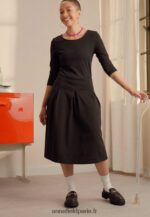 femmes robe en jersey noir 006BT181 Anna Field - Image 2