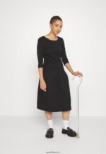femmes robe en jersey noir 006BT181 Anna Field - Image 6