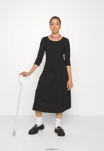 femmes robe en jersey noir 006BT181 Anna Field - Image 9