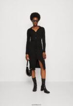 femmes robe en jersey noir 006BT183 Anna Field - Image 2
