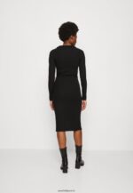 femmes robe en jersey noir 006BT183 Anna Field - Image 3