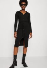 femmes robe en jersey noir 006BT183 Anna Field - Image 4