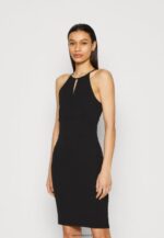 femmes robe en jersey noir 006BT188 Anna Field