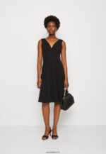 femmes robe en jersey noir 006BT44 Anna Field - Image 2