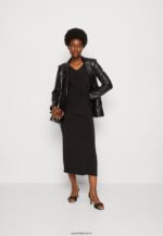 femmes robe en jersey noir 006BT48 Anna Field - Image 2