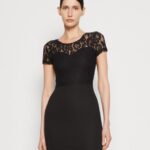 femmes robe en jersey noir 006BT58 Anna Field