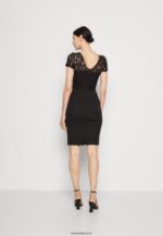 femmes robe en jersey noir 006BT58 Anna Field - Image 3