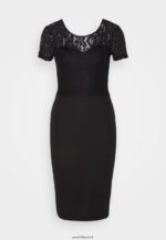 femmes robe en jersey noir 006BT58 Anna Field - Image 5