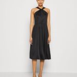 femmes robe en jersey noir 006BT59 Anna Field